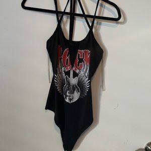 Black Strappy Bodysuit